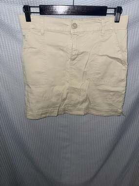 Lee Women's Khaki Utility Skort with Elastic Waist Size 8 Medium